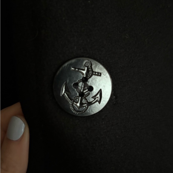 Sterlingwear Anchor Collection Military Navy Wool Blend Peacoat - Picture 7 of 8